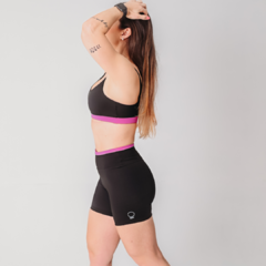 Shorts Duo Preto e Pink - LIMONV! SPORT