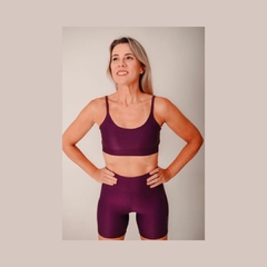 Top de Alça EMANA Dark Plum - LIMONV! SPORT