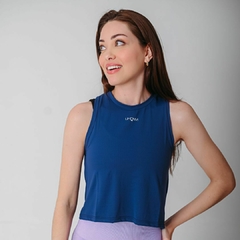 Regata Cropped Azul Onix