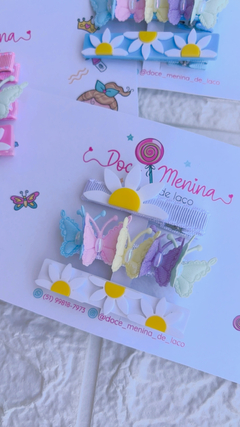 Hairclips Margaridas e Borboletas - loja online