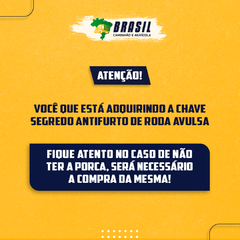 ANTIFURTO DE RODAS - CHAVE SEGREDO FORD - BRASILCAMINHAO