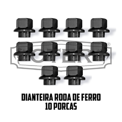 PORCA CENTRALIZADORA - FORD - 1113-1114-1117-1215-1218-12814-1119 ATUAIS - DIANTEIRA - RODA DE FERRO - CHAVE 30 - 10 UNIDADES