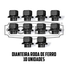 PORCA CENTRALIZADORA - MAN - TGX - TODOS - DIANTEIRA - RODA DE FERRO - CHAVE 32 - 10 UNIDADES