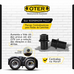 PORCA CENTRALIZADORA - VOLVO - VM - TRASEIRA - 2 RODAS DE ALUMINIO FURAÇAO MAIOR DE 31MM - CHAVE 33 - comprar online