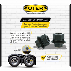 PORCA CENTRALIZADORA - MAN - TGX - TODOS - DIANTEIRA - RODA DE ALUMINIO - CHAVE 32 - 10 UNIDADES - comprar online