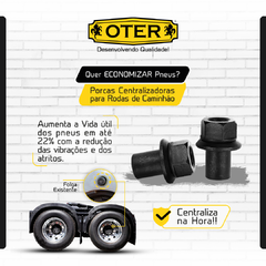 PORCA CENTRALIZADORA - MERCEDES BENZ - ACELLO - TRASEIRA - 2 RODAS DE ALUMINIO - CHAVE 27 - 6 UNIDADES - comprar online