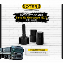 ANTIFURTO SERVO DE EMBREAGEM ECA - 3D - SCANIA - TODOS COM CAMBIO G33 - COM 2 CHAVES SEGREDO - comprar online