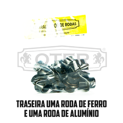 PORCA CENTRALIZADORA - CARRETAS - GUERRA ATE 2009 - TRASEIRA - RODAS: 1 DE ALUMINIO E 1 DE FERRO - CHAVE 33 - 10 UNIDADES na internet