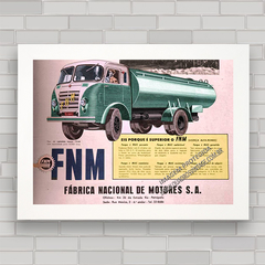 Quadro do caminhão antigo FNM Alfa Romeo