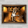 Quadro decorativo de música , com pôster de banda de rock AC/DC .
