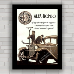 Quadro decorativo carro antigo Alfa Romeo .