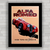 Quadro decorativo carro antigo Alfa Romeo .