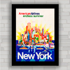 Quadro decorativo para agência de viagem e turismo Nova Iorque .