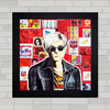 Quadro decorativo com pôster Andy Warhol .