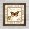Quadro decorativo com imagem de borboleta