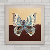 Quadro decorativo com imagem de borboleta