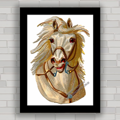 Quadro decorativo cavalo branco