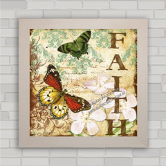 Quadro decorativo com pôster de borboletas