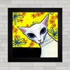 Quadro decorativo gato sphynx