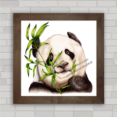 Quadro decorativo urso panda