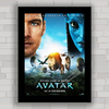 Quadro decorativo de cinema , com pôster do filme Avatar .
