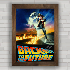 Quadro decorativo de cinema , com pôster do filme De Volta Para o Futuro .