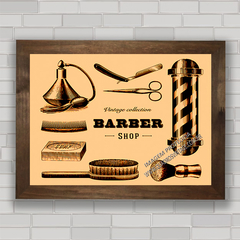 Quadro decorativo para barbearia e barber shop .