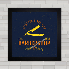 Quadro decorativo para barbearia e barber shop .