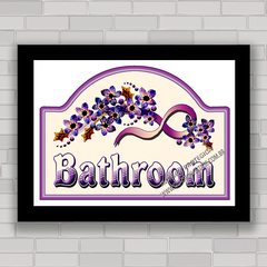 Quadro decorativo para banheiro e lavabo