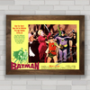 Quadro decorativo série antiga Batman e Robin , super heróis .