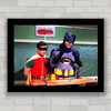 Quadro decorativo série antiga Batman e Robin , super heróis .