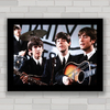 Quadro decorativo com foto de show dos Beatles .