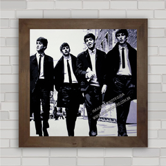 Quadro decorativo com pôster da banda de rock Beatles .