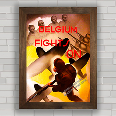 Quadro decorativo aviação antiga Bélgica .