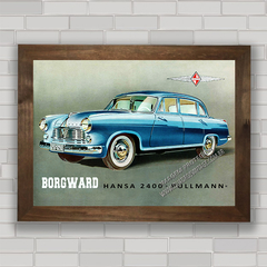 Quadro vintage carro antigo Borgward Hansa .