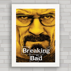 Quadro decorativo com pôster da série Breaking Bad , a química do mal .