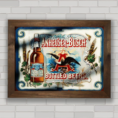 Quadro decorativo propaganda antiga cerveja bud .