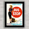 Quadro decorativo de cinema , com pôster do filme Bus Stop Marilyn Monroe .