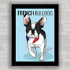 Quadro decorativo cachorro buldogue francês