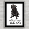 Quadro decorativo cachorro Labrador