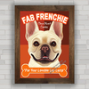 Quadro decorativo cachorro Buldogue Francês