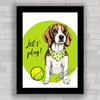 Quadro decorativo cachorro Beagle