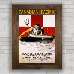 Quadro decorativo propaganda de navio