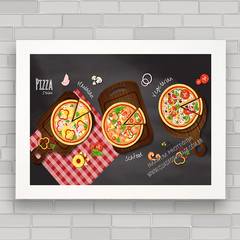 Quadro decorativo rodízio de pizza