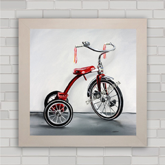 Quadro decorativo com pôster de bicicleta .