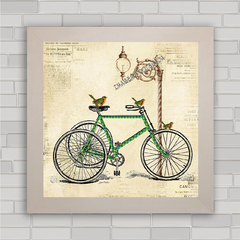 Quadro decorativo com pôster de bicicleta .