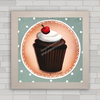 Quadro decorativo cupcake para confeitaria ou padaria