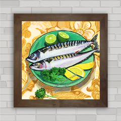 Quadro decorativo peixes e pesca