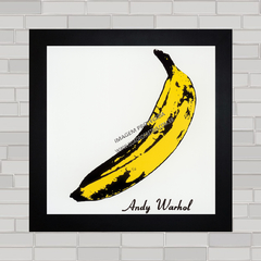 Quadro decorativo banana pop art .
