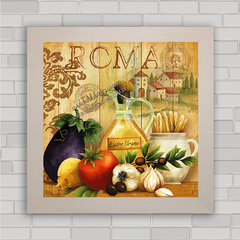 quadro decorativo para cozinha de restaurante italiano